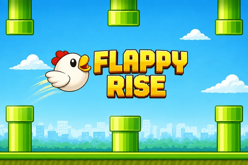 Flappy Rise: The Chicken Flying Crash Game screenshot